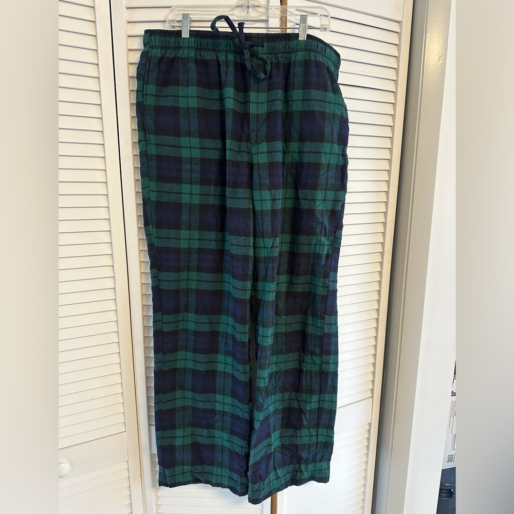 Men’s Pajama Pants Green Navy